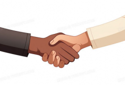 握手漫画图片,友谊与团结的温馨瞬间